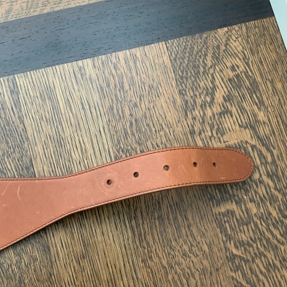 BABATON ARITZIA Smooth Leather Brown Lace Corset Thick Belt Women’s Size Small - Picture 8 of 16